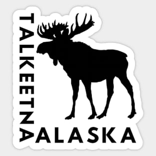 Talkeetna Alaska Moose Sticker